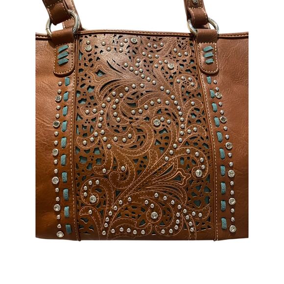 Montana West Tote Bag Vegan Leather - Picture 3 of 10